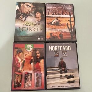 Set of Four Movie DVDs - Spanish Mexican movies dvd assorted